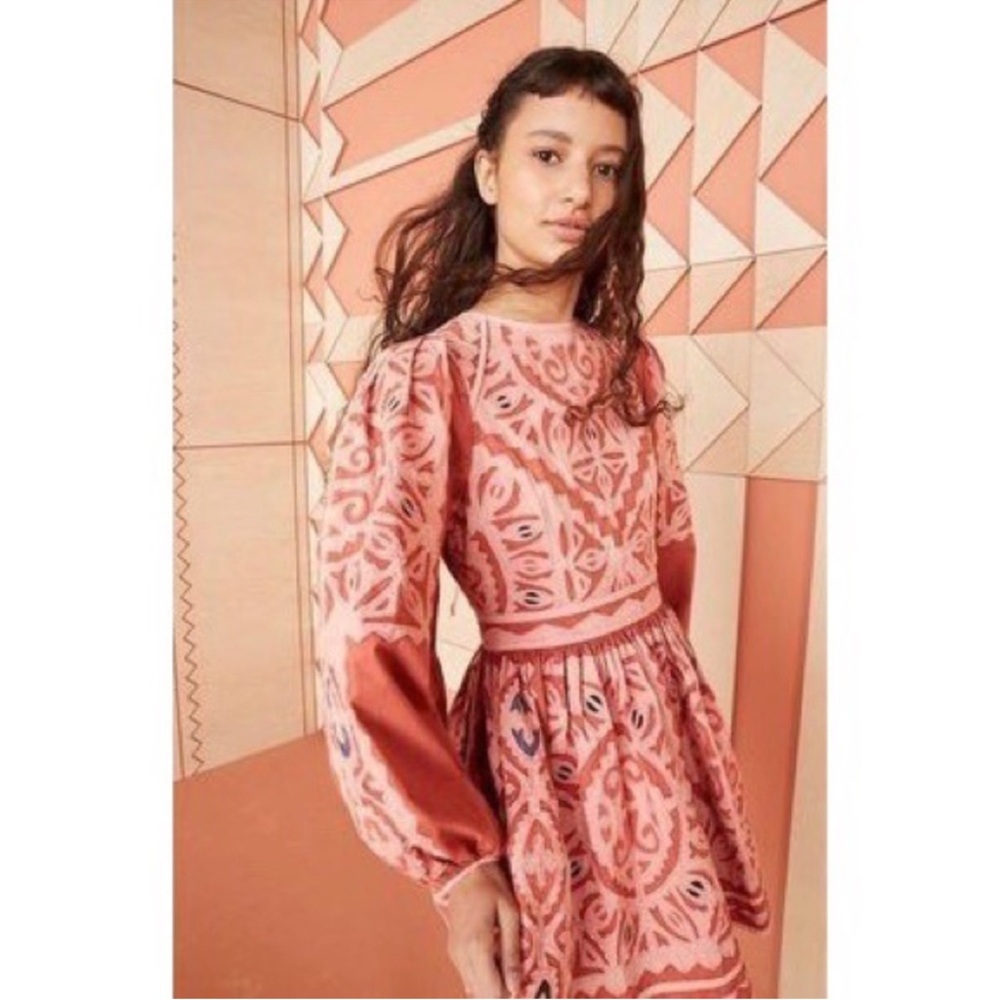 Ulla Johnson Omaira Balloon Sleeve Mini Dress $725 size 4 - Picture 2 of 10